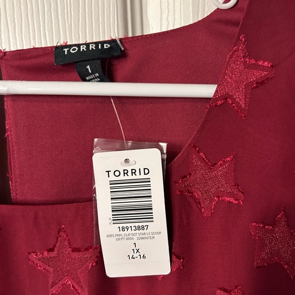 Torrid - Mini Clip Dot Chiffon Tiered Dress - Picture 4 of 4